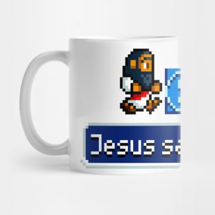 Jesus Saves (His Game) Mug